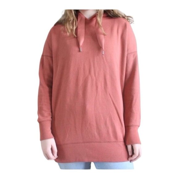 aerie Tops - Aerie Womens Side Zip Street Sweatshirt Hoodie~Size Medium~Rust Ribbon Tie Top